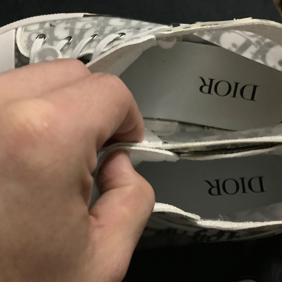 Christian Dior B23 Black/white oblique inspired high top sneakers eu 43/us9.5 - Picture 4 of 8